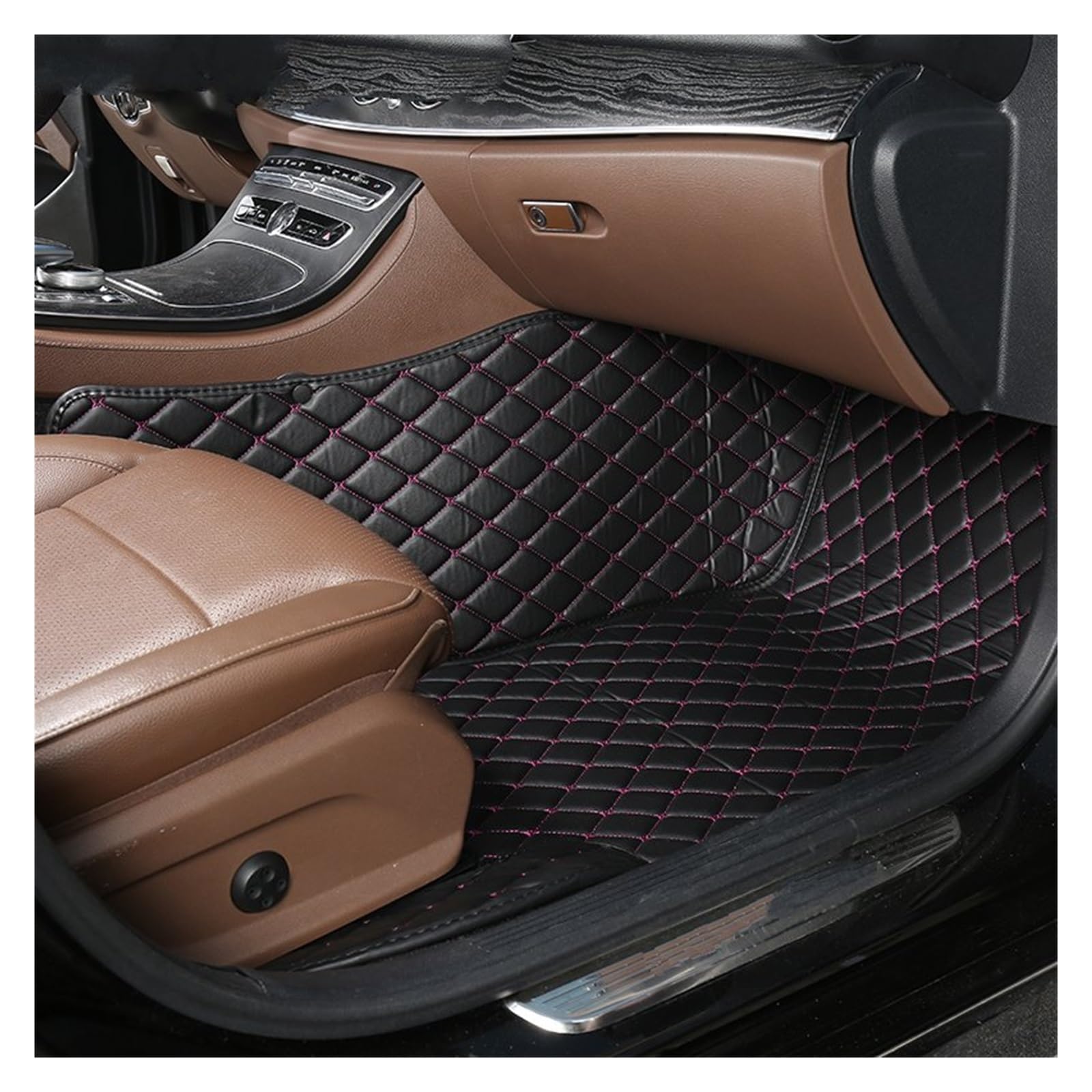 Autofußmatten Für Chevrolet Für Onix 2019 2020 2021 2022 1 PCS Custom Leder Auto Fußmatten Auto Innen Zubehör Teppiche Teppiche Fuß Pads Automatten(23 Passenger Mat) von LinQianBhD