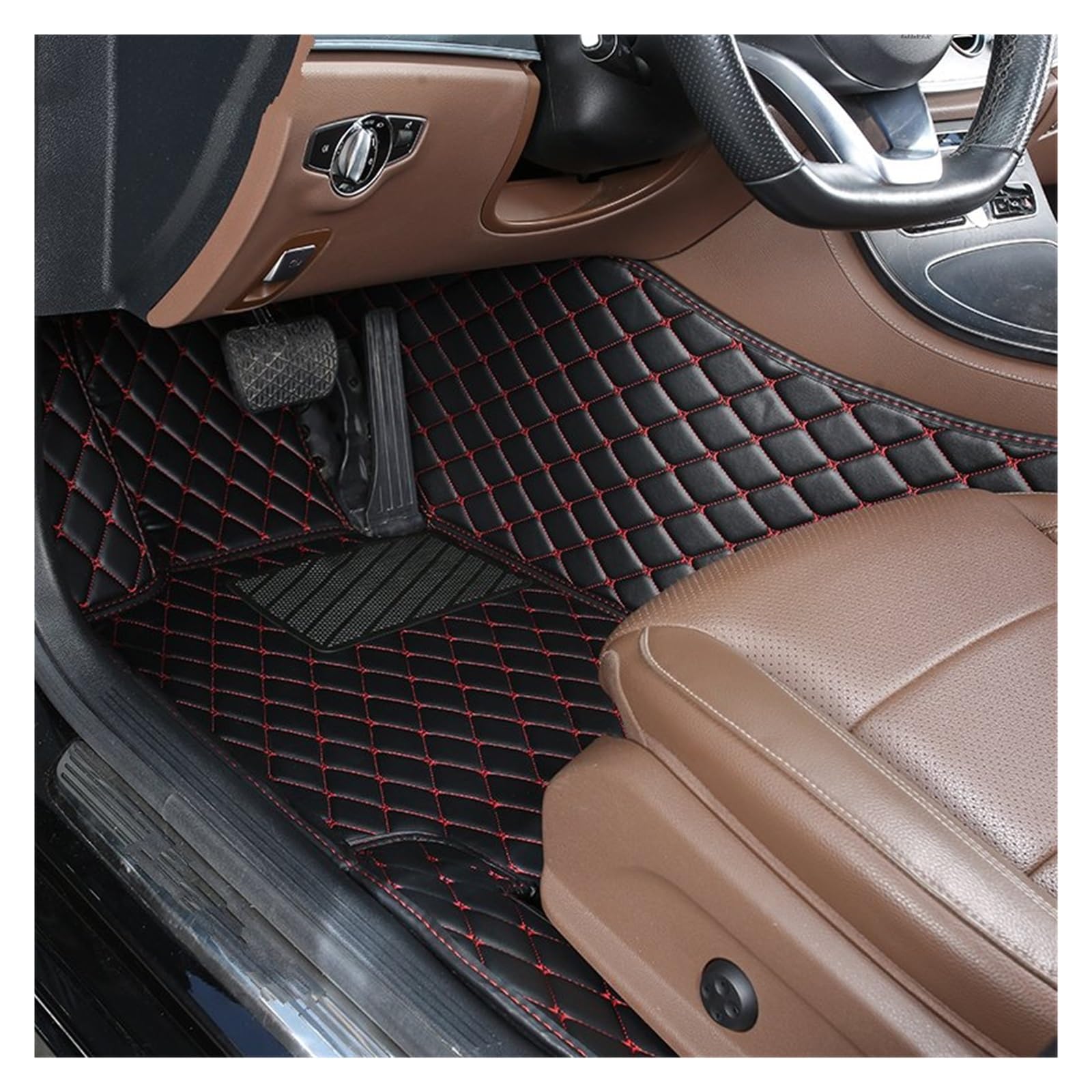 Autofußmatten Für Chevrolet Für Onix 2019 2020 2021 2022 Auto Innen Zubehör Teppiche Teppiche Fuß Pads 1 PCS Custom Leder Auto Fußmatten Automatten(14 Driver Mat) von LinQianBhD