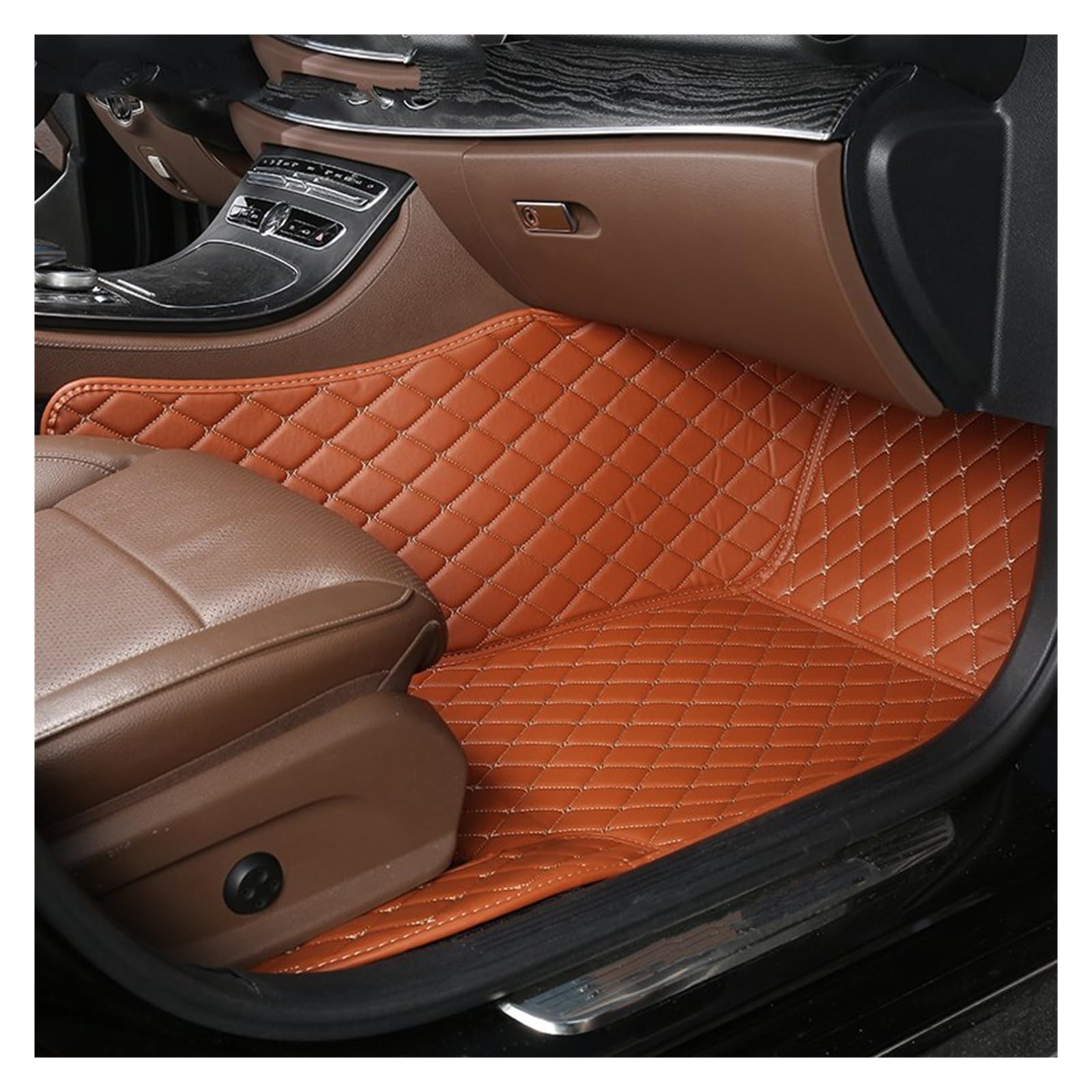 Autofußmatten Für Chevrolet Für Onix 2019 2020 2021 2022 Auto Innen Zubehör Teppiche Teppiche Fuß Pads 1 PCS Custom Leder Auto Fußmatten Automatten(6 Passenger Mat) von LinQianBhD