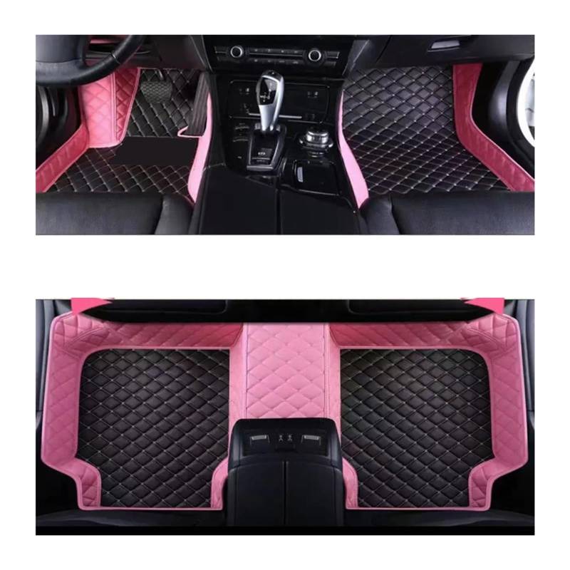 Autofußmatten Für Ford Für Mustang 2021 2020 2019 2018 2017 2016 2015 Auto Fußmatten Interior Styling Leder Teppiche Auto Schutz Automatten(3PC Floor mat 23,Right Steering Wheel) von LinQianBhD