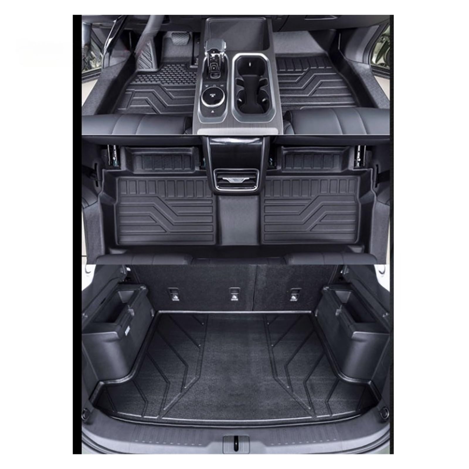 Autofußmatten Für JAECOO Für J7 2023 2024 Auto Fußmatten TPE Einzigen Schicht Fuß Pads Salon Teppich Volle Abdeckung Innen Automatten(Trunk Mat) von LinQianBhD