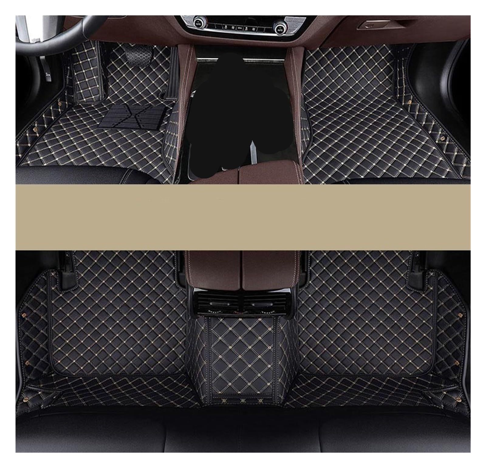 Autofußmatten Für Lexus Für GX Für GX460 Für GX470 2001-2023 Custom Car Fußmatten Auto Teppiche Fuß Coche Zubehör Automatten(Black-beige,2010-2023) von LinQianBhD