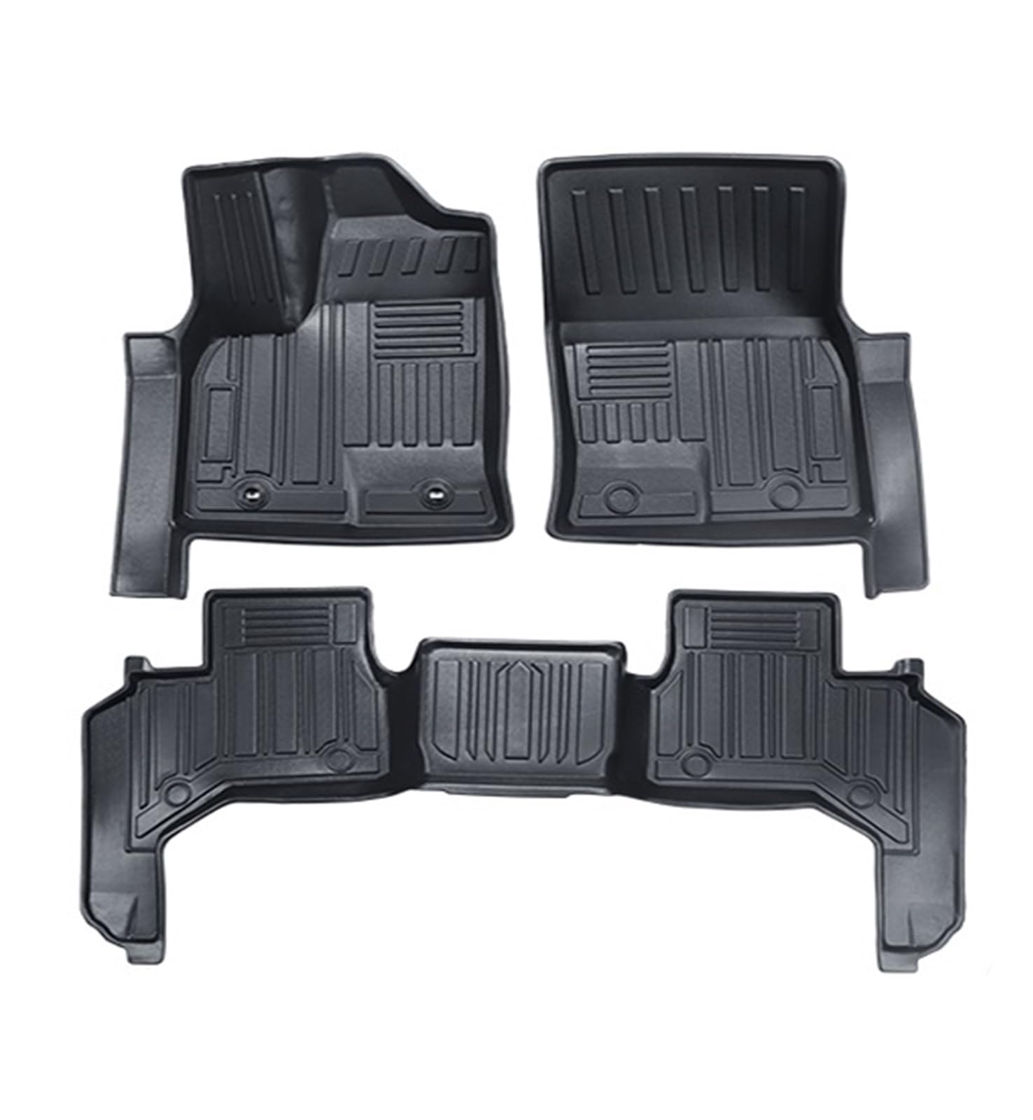 Autofußmatten Für Toyota Für Land Für Cruiser 300 Für Lc300 2022 Fuß Matte Auto Matten Material Wasserdicht Teppich Automatten(LDH-5 Seats-Black) von LinQianBhD