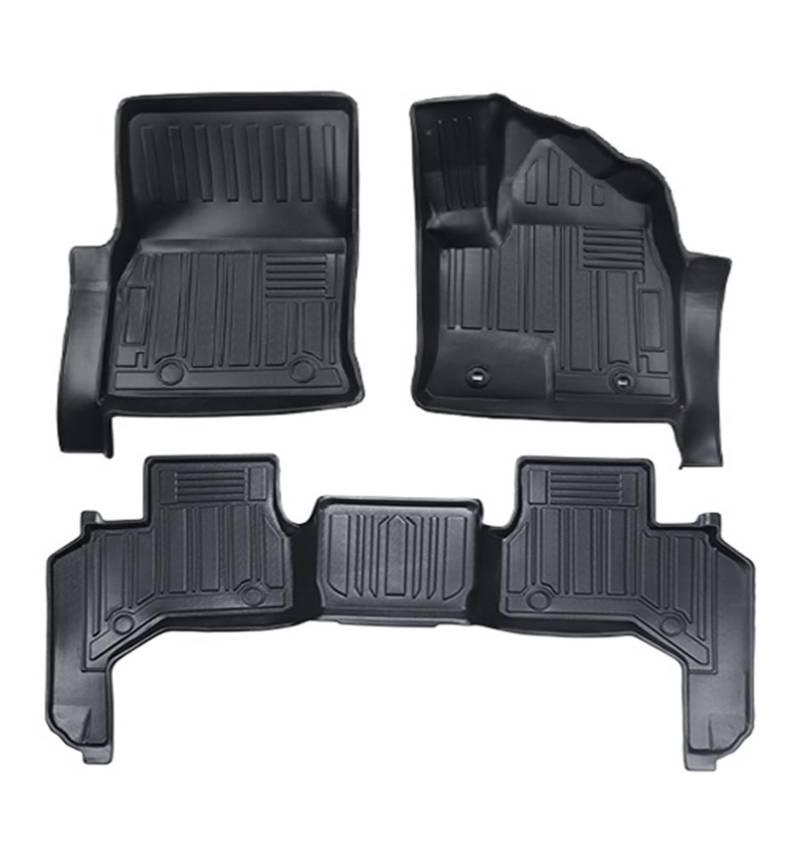 Autofußmatten Für Toyota Für Land Für Cruiser 300 Für Lc300 2022 Fuß Matte Auto Matten Material Wasserdicht Teppich Automatten(RDH-5 Seats-Black) von LinQianBhD