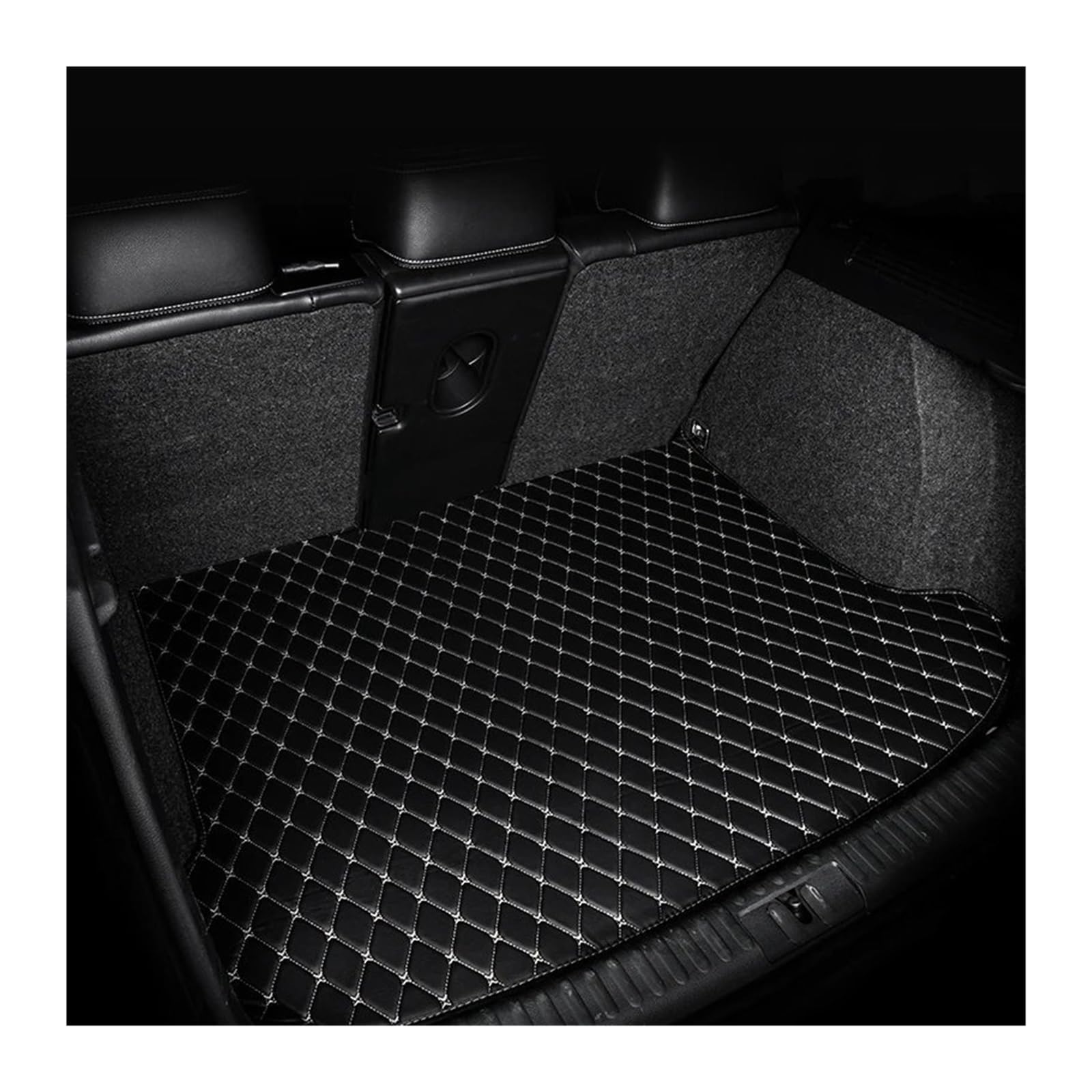 Autofußmatten Innen Zubehör Leder Teppiche Teppiche Fuß Pads Auto Boden Matte Für A3 Für 8P 2004-2010 Automatten(Right Hand Drive,1pc Trunk mat9) von LinQianBhD