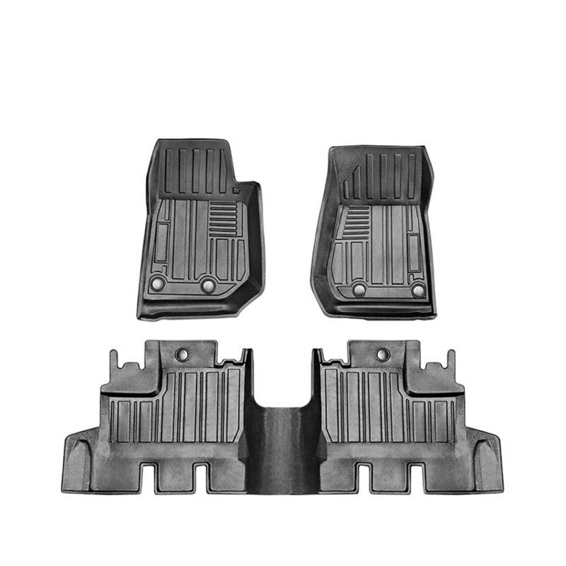 Autofußmatten LHD Auto Boden Matte Für Jeep Für Wrangler Für JK 2007-2017 Für JL 2018-2021 Auto Fuß Pad Boden Liner Teppich 2 Tür 4 Tür Automatten(JK 4Door) von LinQianBhD