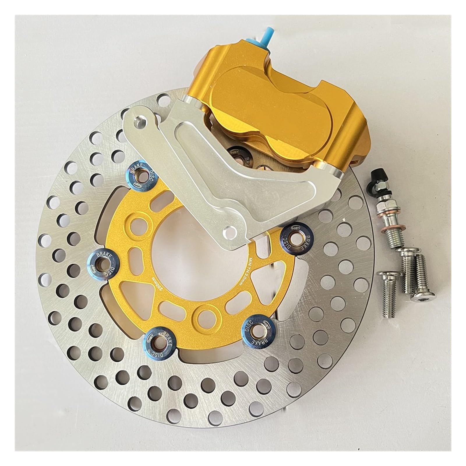 Bremsklötze Für DIO Für AF27 28 18 Für ZX Für AF34 35 36 Schwimmende Kühlung Bremsbeläge 200mm Motorrad Bremssättel Discs Set Bremsbeläge(Gold) von LinQianBhD