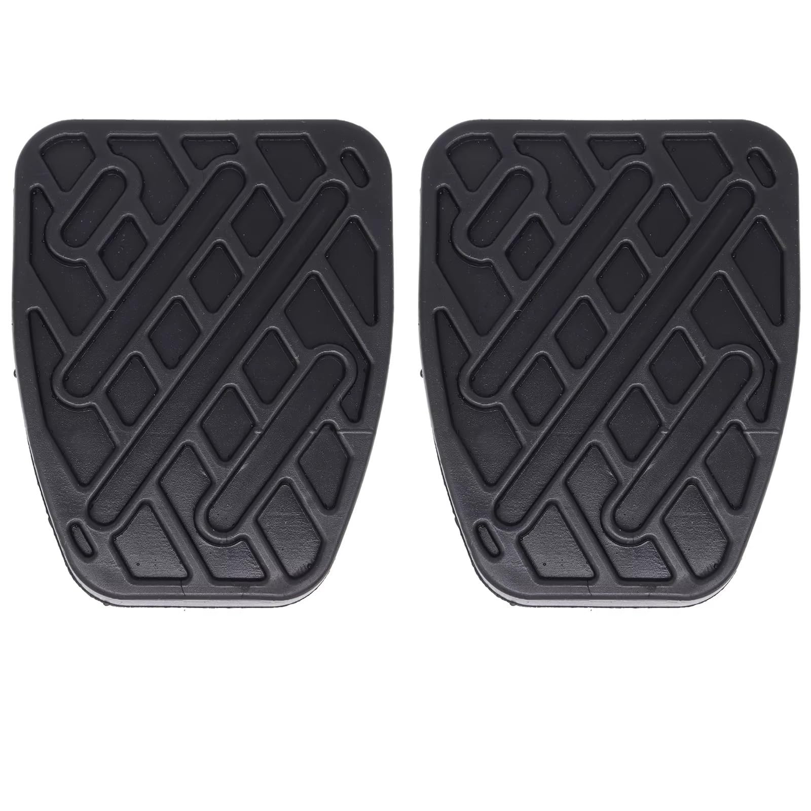 Bremskupplungspedal Auto Schwarz Gummi Bremse Kupplung Fuß Pedal Pad Abdeckungen 46531JD00A Für KOLEOS 2008 2009 2010 2011 2012 2013 2014 2015 Auto Bremspedal(2Pc) von LinQianBhD