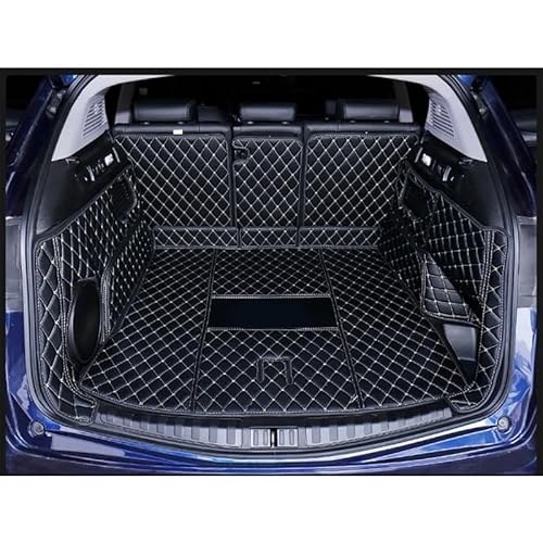 Kofferraumschutz Seitenschutz Für Alfa Für Romeo Für Stelvio 2017 2018 2019 2020 Jahre Cargo-Liner Innen Boot Pet Matte Teppiche Leder Auto Stamm Matten Kofferraumabdeckung(Black beige 1) von LinQianBhD