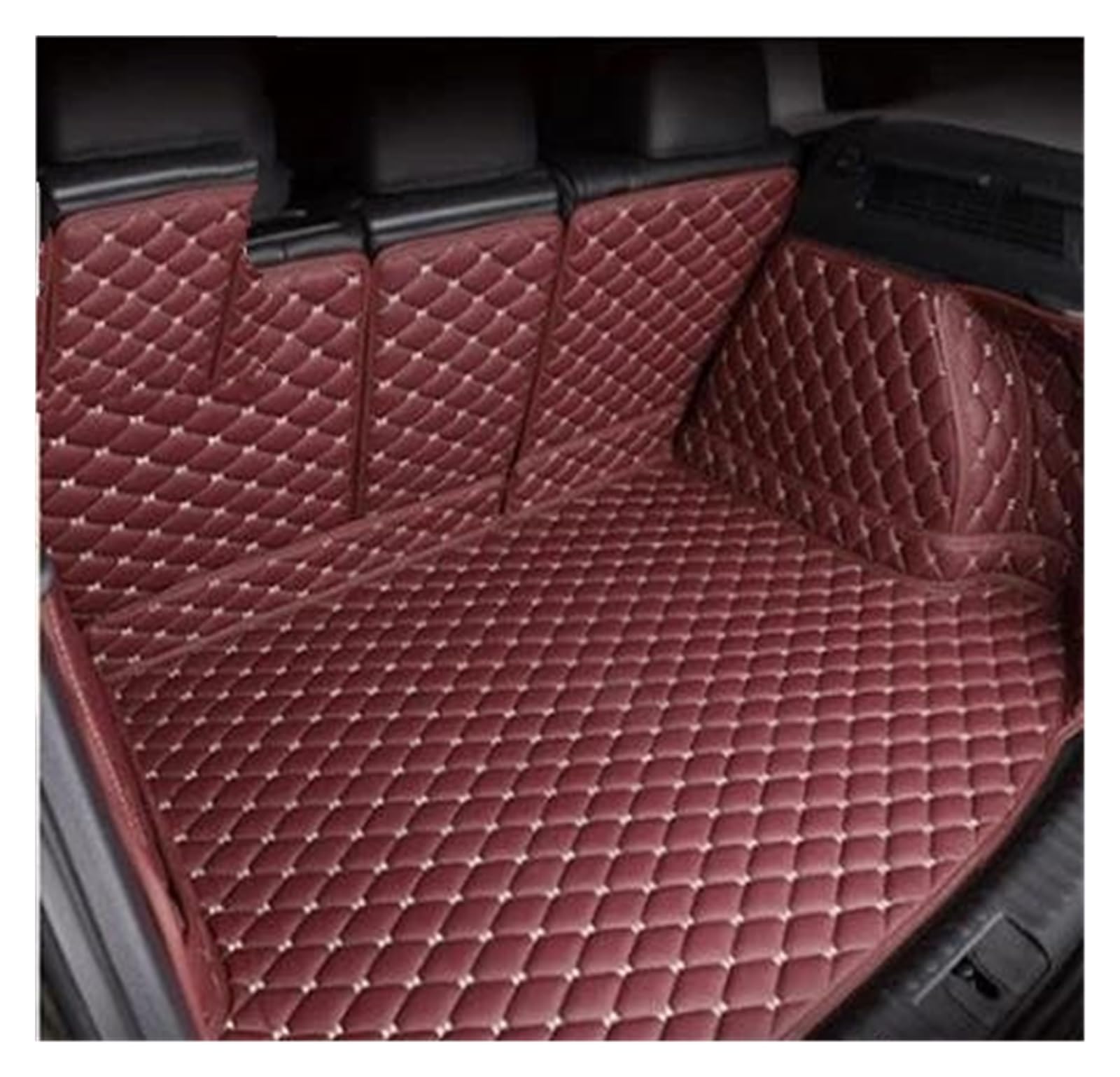 Kofferraumschutz Seitenschutz Für Chevrolet Für Equinox 2017 2018 2019 2020 2021 Hinten Stamm Boden Mat Tray Teppich Schlamm Leder Auto Stamm Matten Kofferraumabdeckung(Wine red2) von LinQianBhD