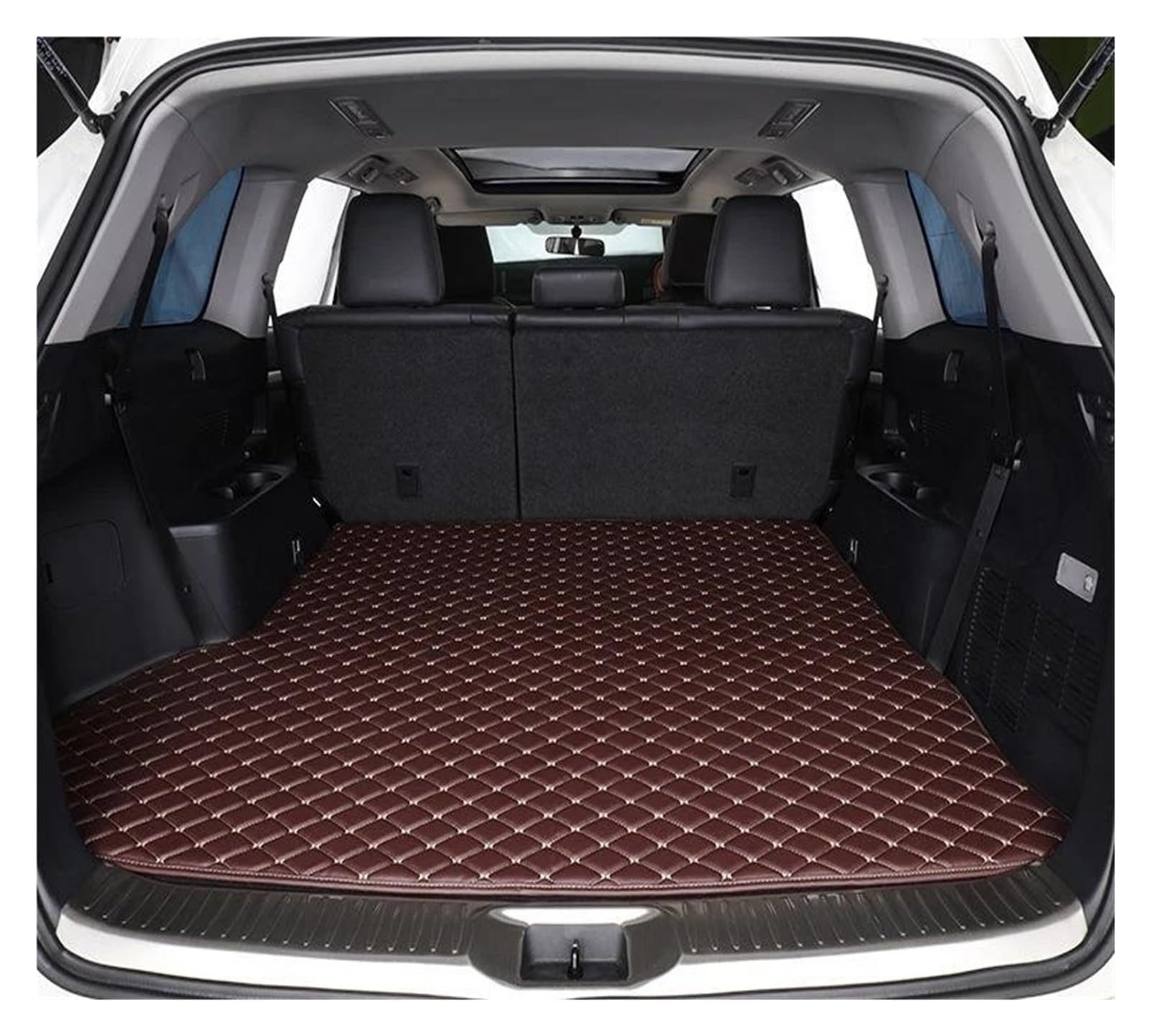 Kofferraumschutz Seitenschutz Für Geely Für Atlas 2016 2017 2018 2019 2020 2021 Protector Fach Boot Teppiche Cargo-Liner Matten Leder Kofferraum Matten Kofferraumabdeckung(1 pcs 6) von LinQianBhD