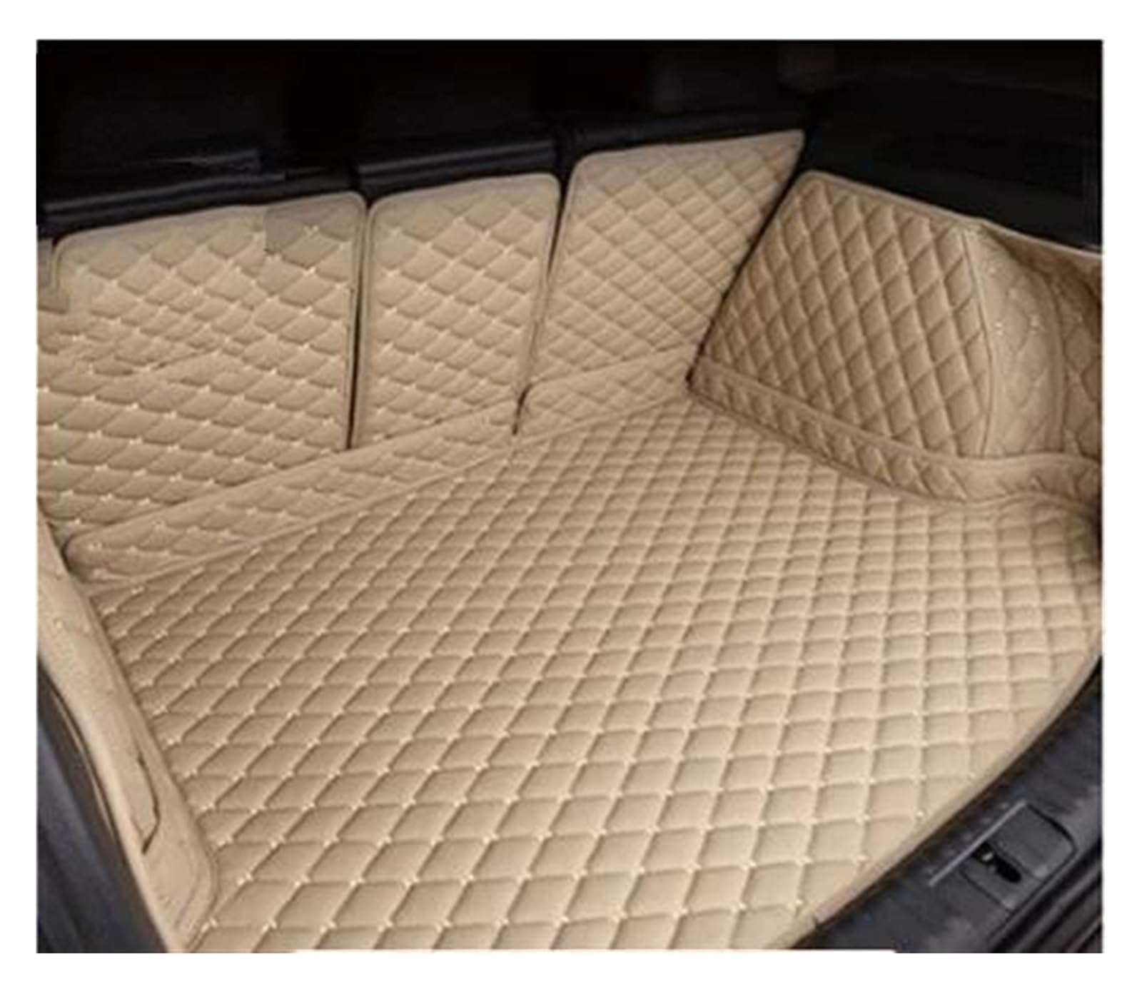 Kofferraumschutz Seitenschutz Für MG Für HS 2018 2019 2020 Cargo-Liner Innen Boot Leder Kofferraum Matte Auto Fracht Hinten Stamm Matte Auto-Styling Kofferraumabdeckung(Beige 1) von LinQianBhD