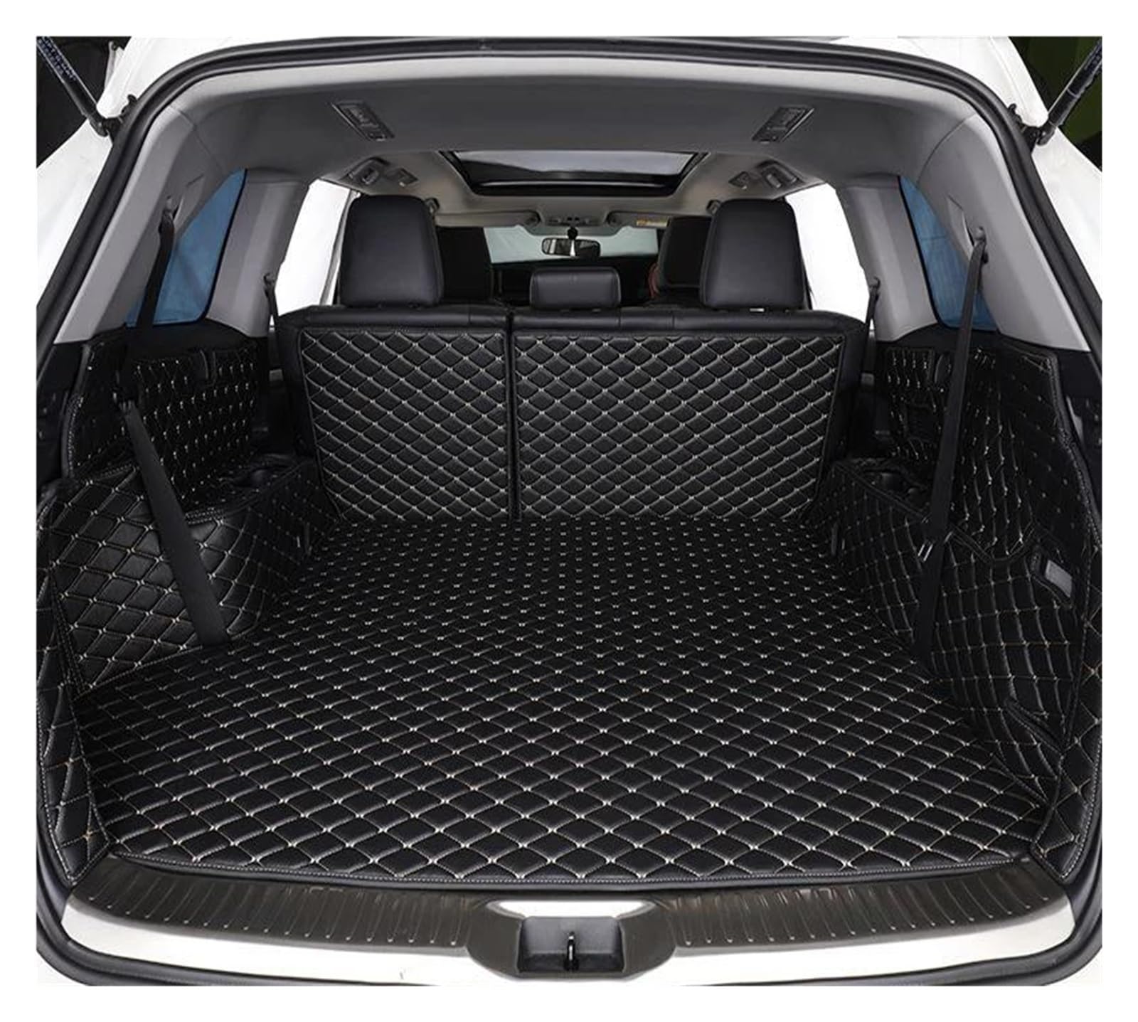 Kofferraumschutz Seitenschutz Für Subaru Für XV Für XV Für Crosstrek 2012 2013 2014 2015 2016 2017 Hinten Stamm Boden Mat Tray Teppich Schlamm Auto Stamm Matten Kofferraumabdeckung(Full Set 6) von LinQianBhD