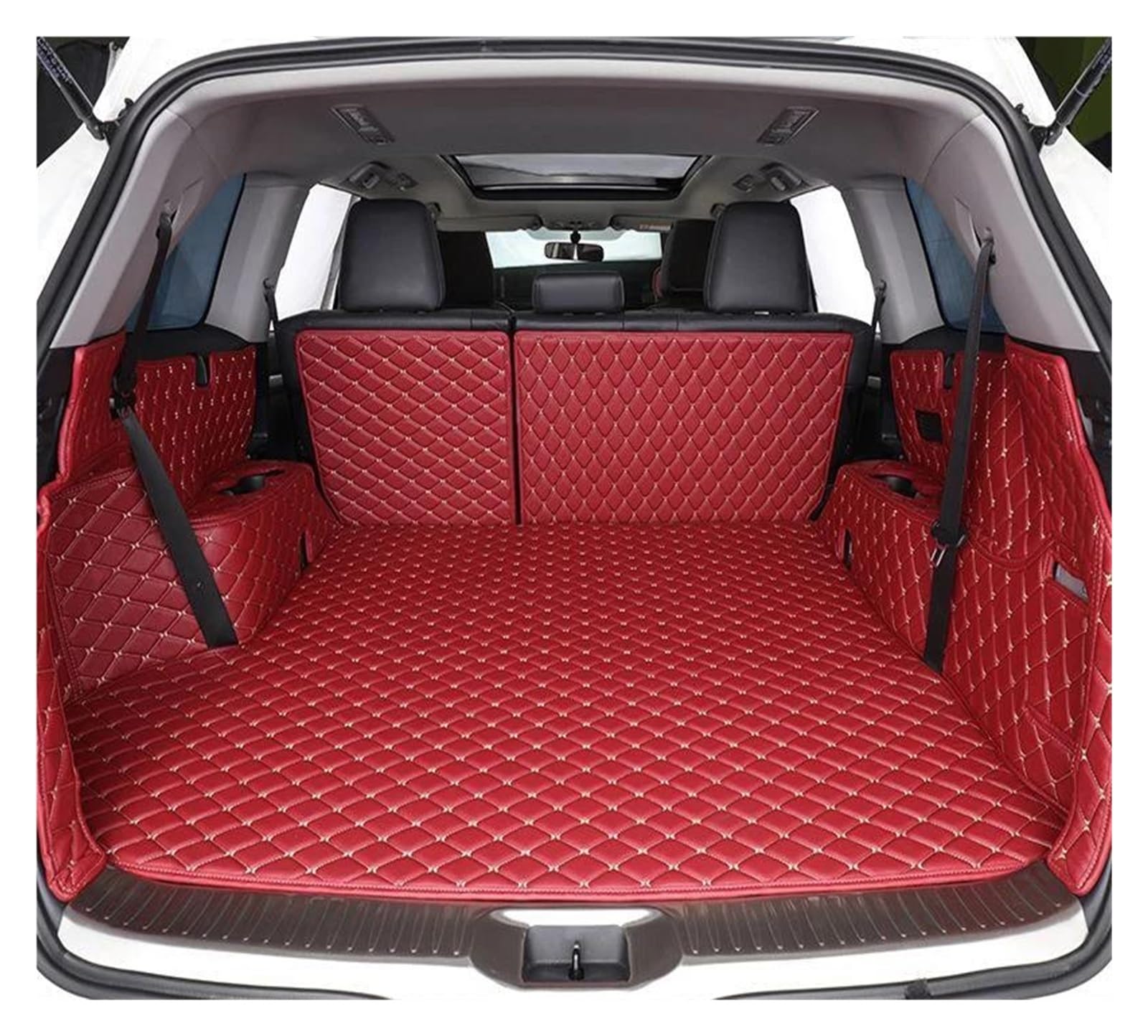 Kofferraumschutz Seitenschutz Für Subaru Für XV Für XV Für Crosstrek 2012 2013 2014 2015 2016 2017 Hinten Stamm Boden Mat Tray Teppich Schlamm Auto Stamm Matten Kofferraumabdeckung(Full Set 7) von LinQianBhD