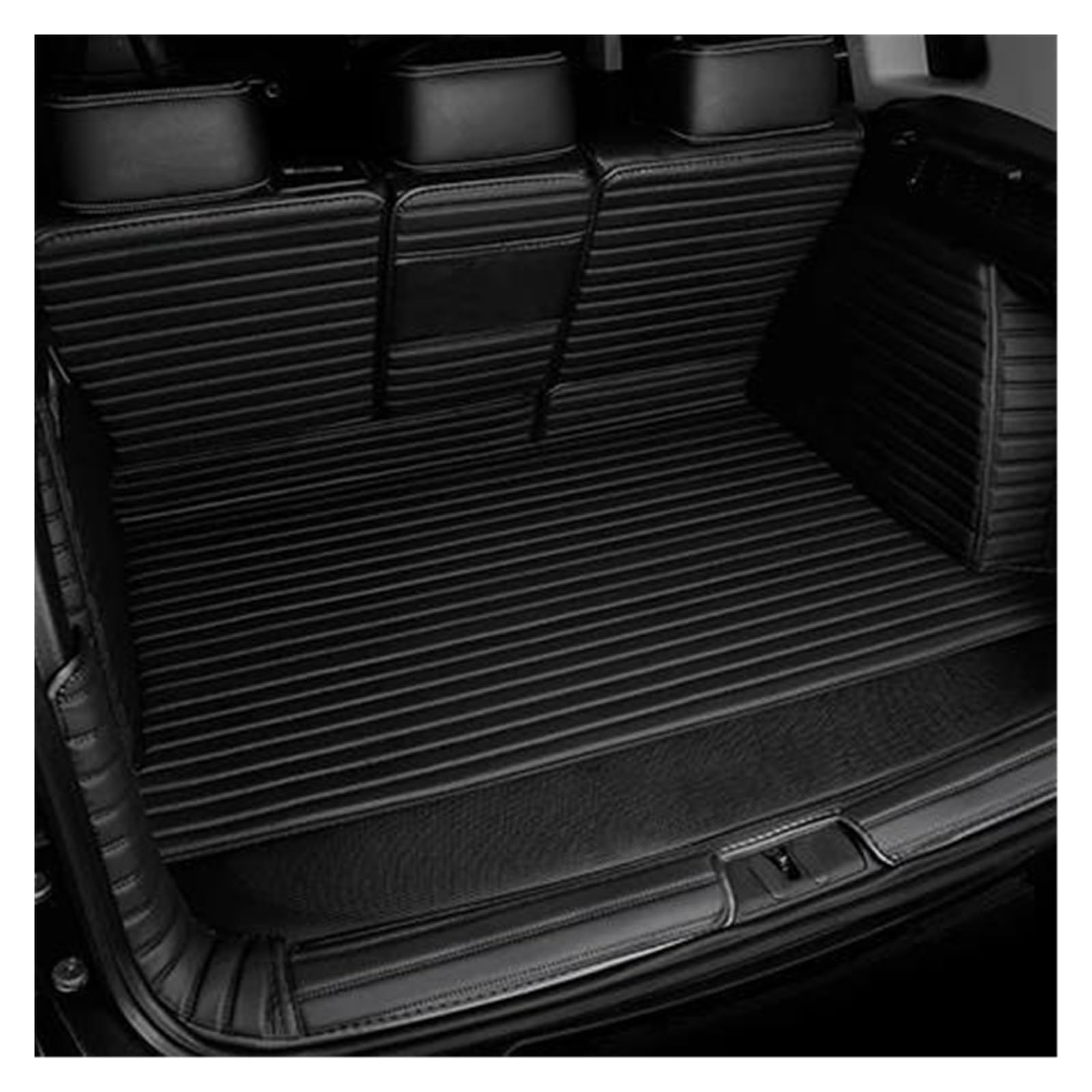 Kofferraumschutz Seitenschutz Für Tesla Für Modell Y 2021 Fracht Pad Teppich Fach Schutz Matten Vollständig Umgeben Kofferraum Matte Set Boot Liner Anti Slip Matte Kofferraumabdeckung(Black 2) von LinQianBhD