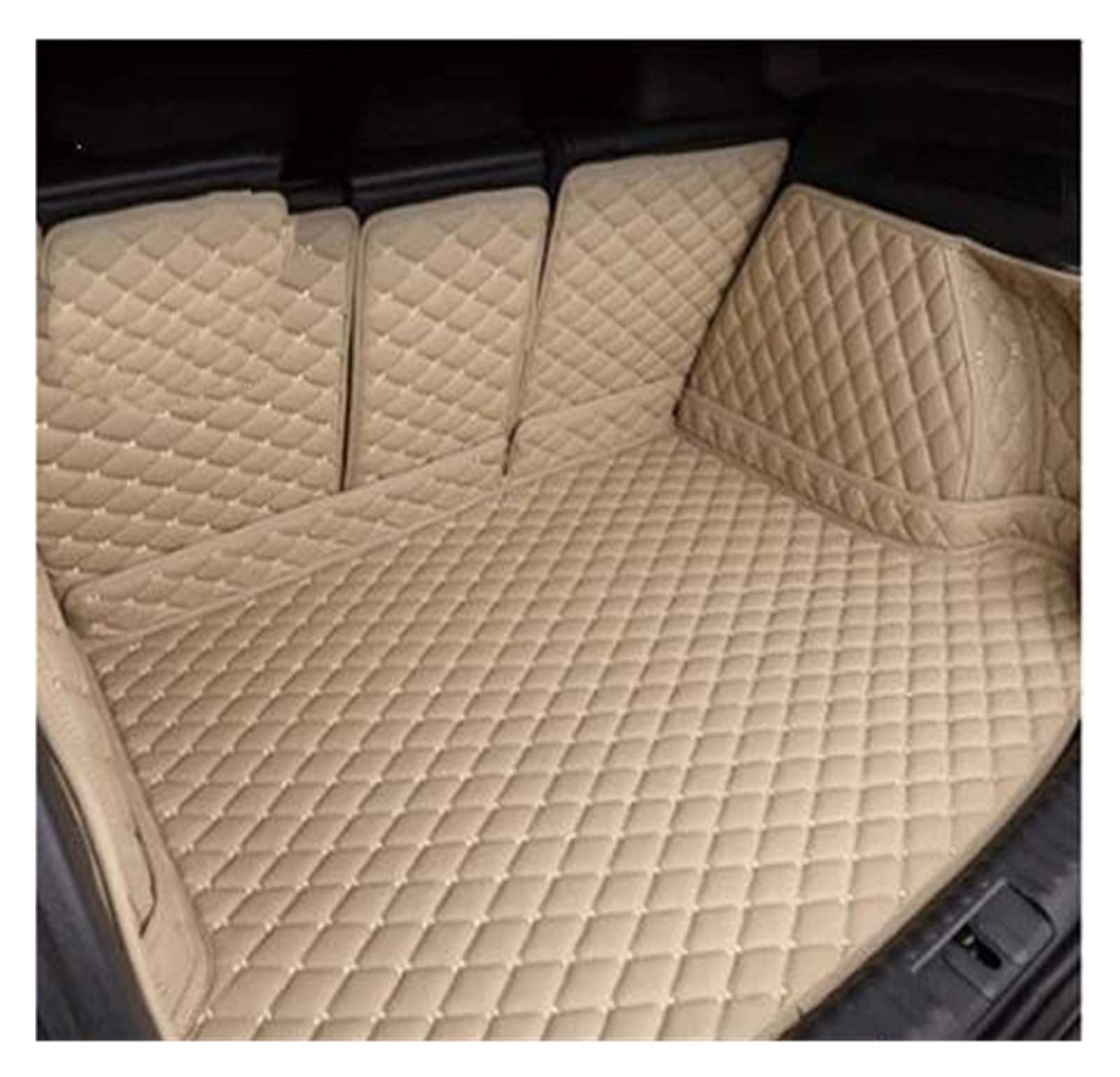 Kofferraumschutz Seitenschutz Für X1 2010 2011 2012 2013 2014 2015 Auto Fracht Hinten Boot Liner Stamm Matte Teppich Schutz Auto Innen Leder Kofferraumabdeckung(Beige3) von LinQianBhD