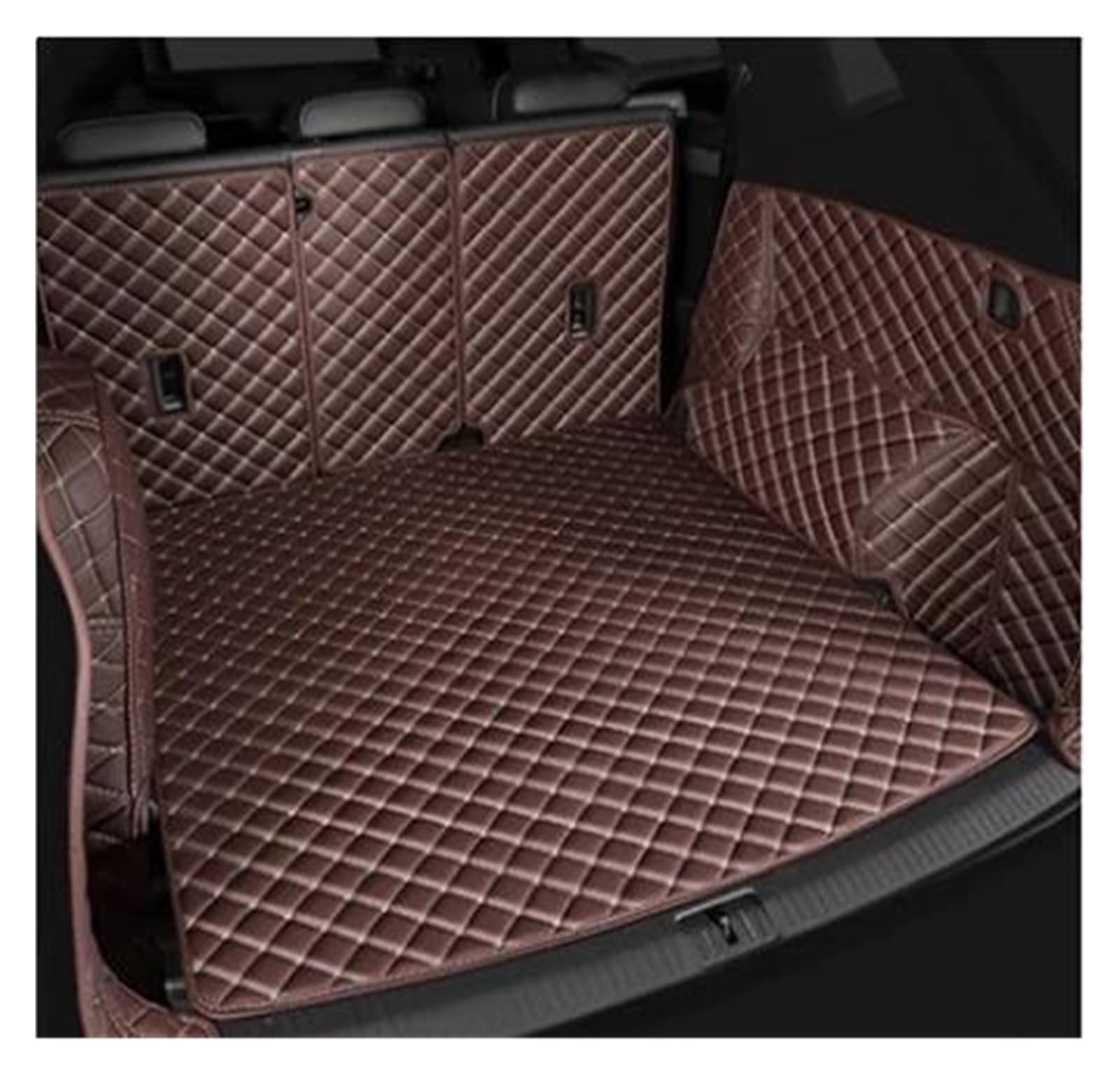 Kofferraumschutz Seitenschutz Für X4 Für F26 2014 2015 2016 2017 Hinten Stamm Boden Mat Tray Teppich Leder Auto Stamm Matten Auto Fracht Hinten Stamm Matte Kofferraumabdeckung(Brown4) von LinQianBhD