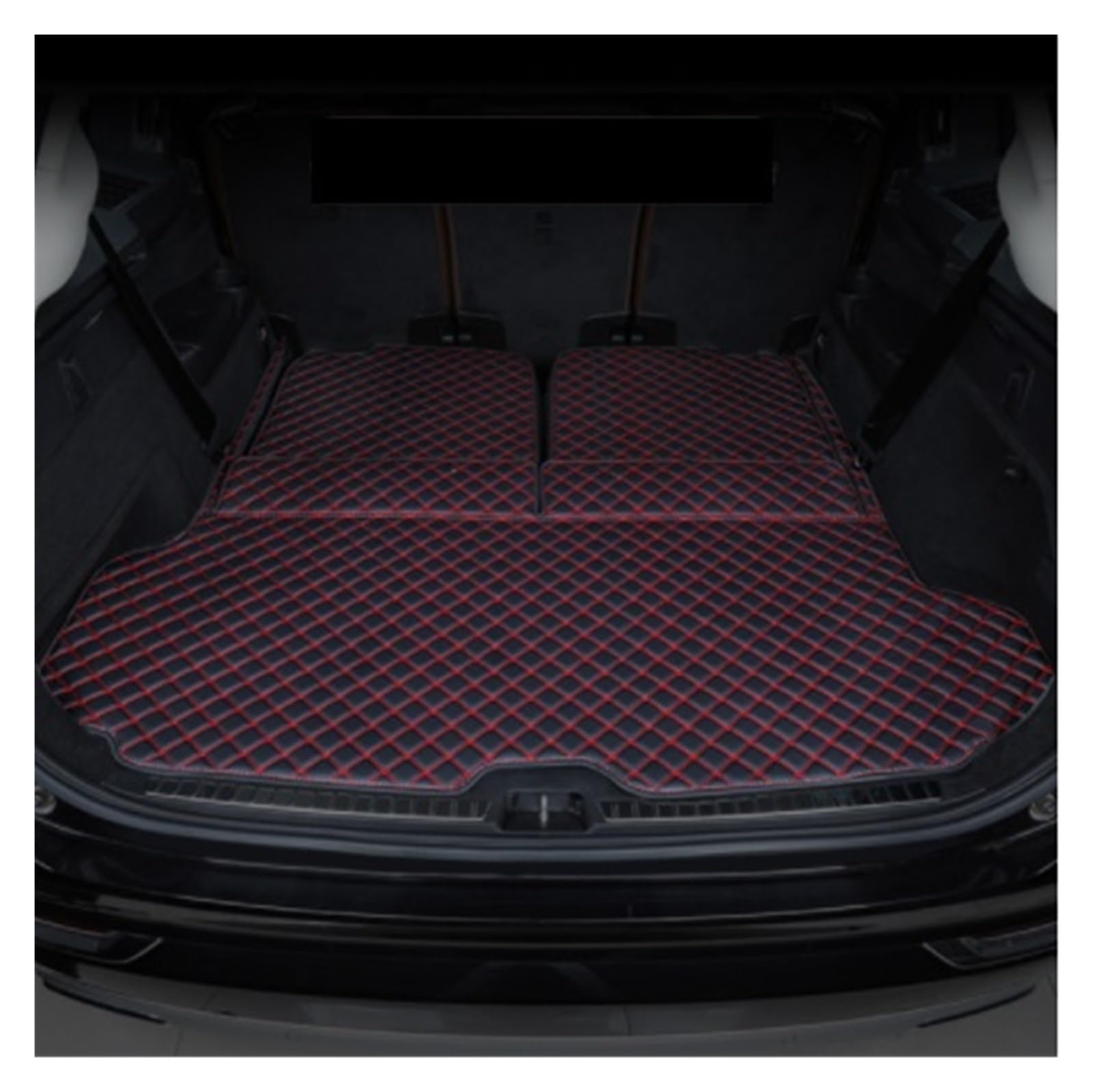 Kofferraumwanne Auto-Kofferraum-Matten Cargo-Liner Alfombrillas Coche Tapetes para Carro Für Volvo Für XC90 2015 2016 2017 2018 Kofferraummatten(6) von LinQianBhD