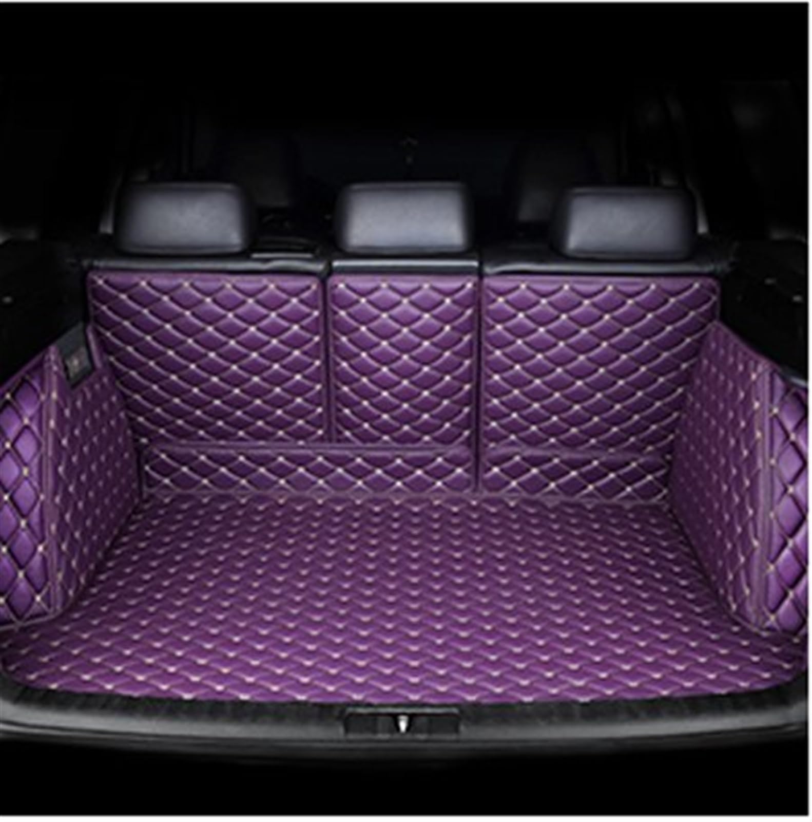 Kofferraumwanne Auto-Kofferraummatte Boot Cargo Liner Fach Hinteren Kofferraum Gepäck Teppich Pads Für Changan Für CS75 2019 2018 Kofferraummatten(Purple) von LinQianBhD