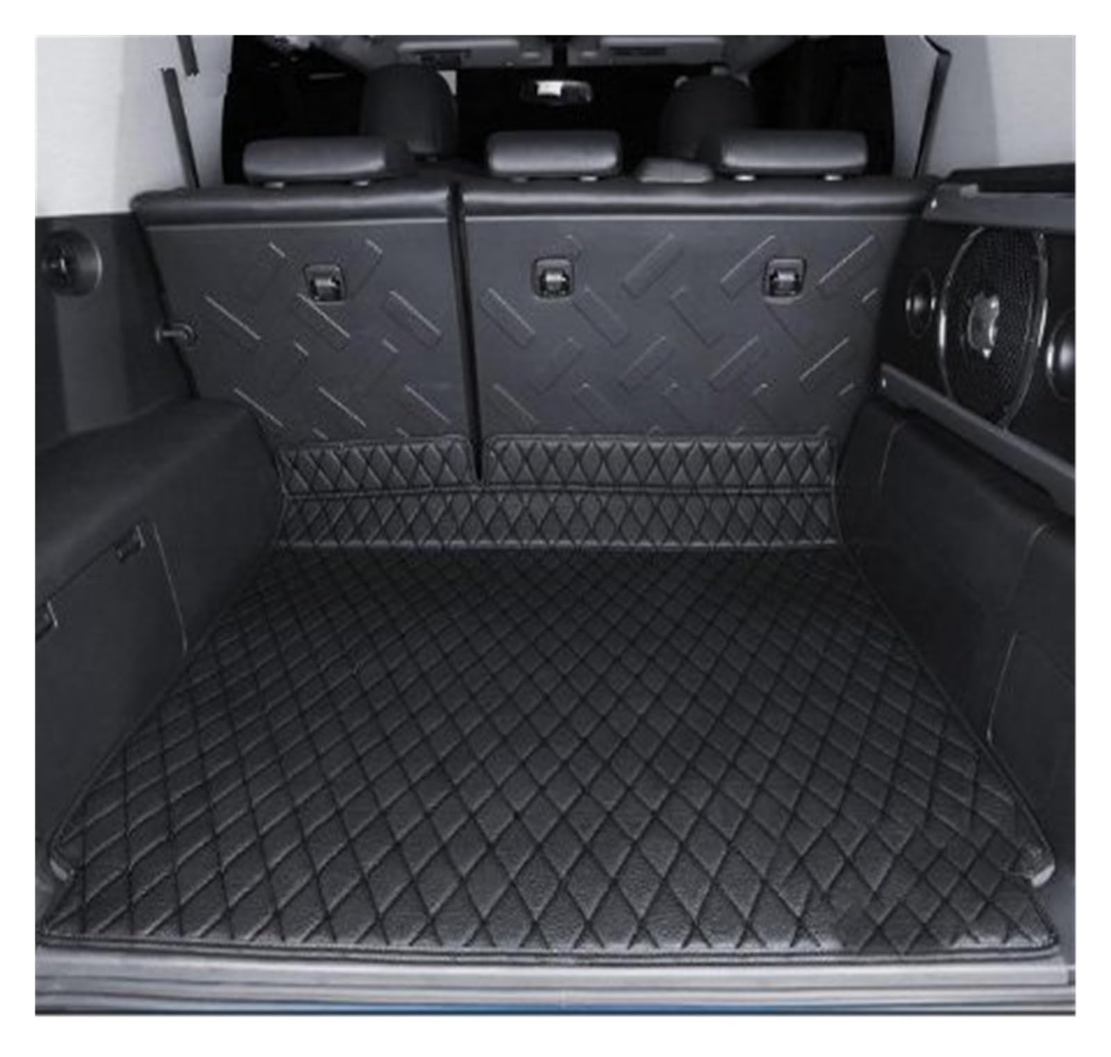 Kofferraumwanne Auto-Kofferraummatte Cargo-Liner Für Toyota Für FJ Für Cruiser 2008 2009 2010 2011 2012 2013 2014 2015 2016 2017 2018 2019 Kofferraummatten(1 Black) von LinQianBhD