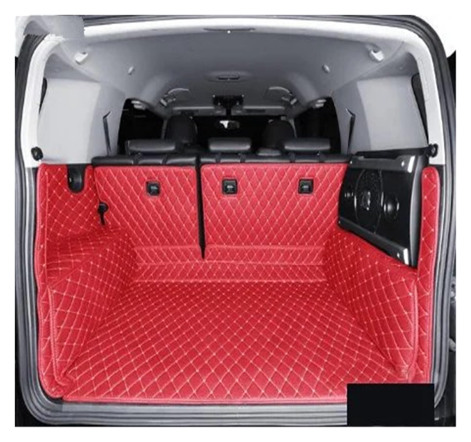 Kofferraumwanne Auto-Kofferraummatte Cargo-Liner Für Toyota Für FJ Für Cruiser 2008 2009 2010 2011 2012 2013 2014 2015 2016 2017 2018 2019 Kofferraummatten(1 Wine red) von LinQianBhD