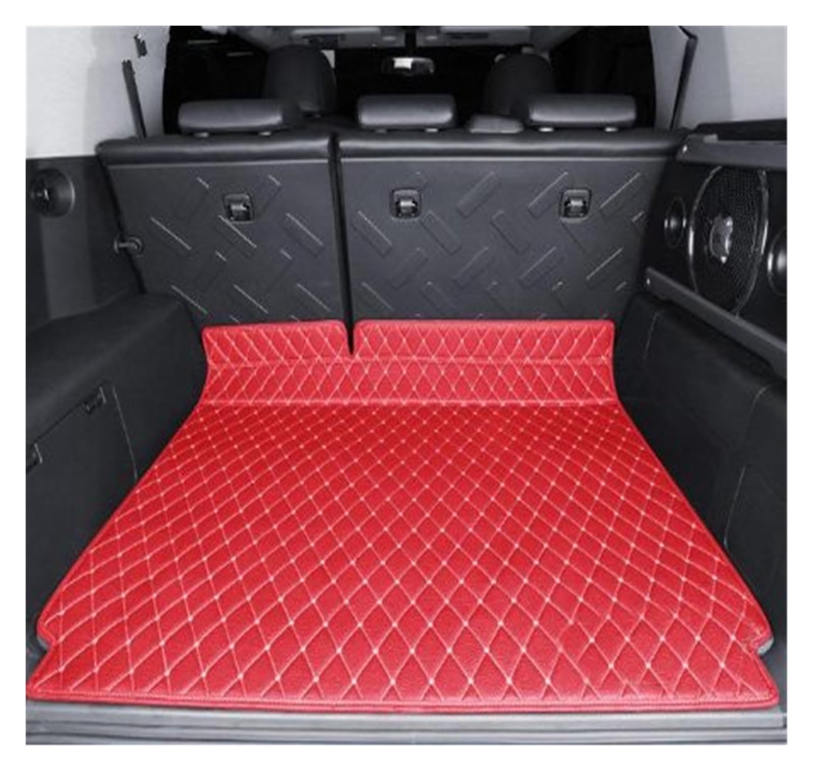 Kofferraumwanne Auto-Kofferraummatte Cargo-Liner Für Toyota Für FJ Für Cruiser 2008 2009 2010 2011 2012 2013 2014 2015 2016 2017 2018 2019 Kofferraummatten(Wine red) von LinQianBhD