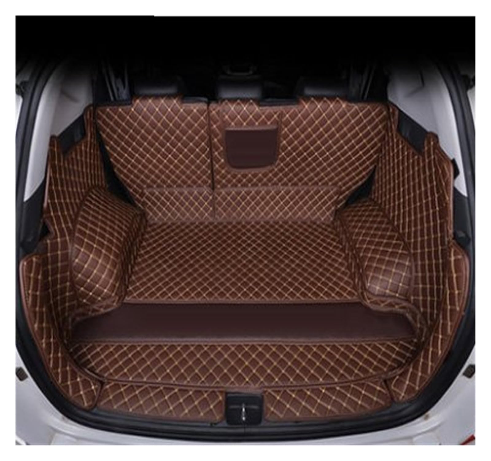 Kofferraumwanne Auto-Kofferraummatte Modifizierte Boot Cargo Liner Tray Teppich Pads Autoabdeckungen Für Hyundai Für Tucson 2018 2019 Kofferraummatten(B Coffee) von LinQianBhD