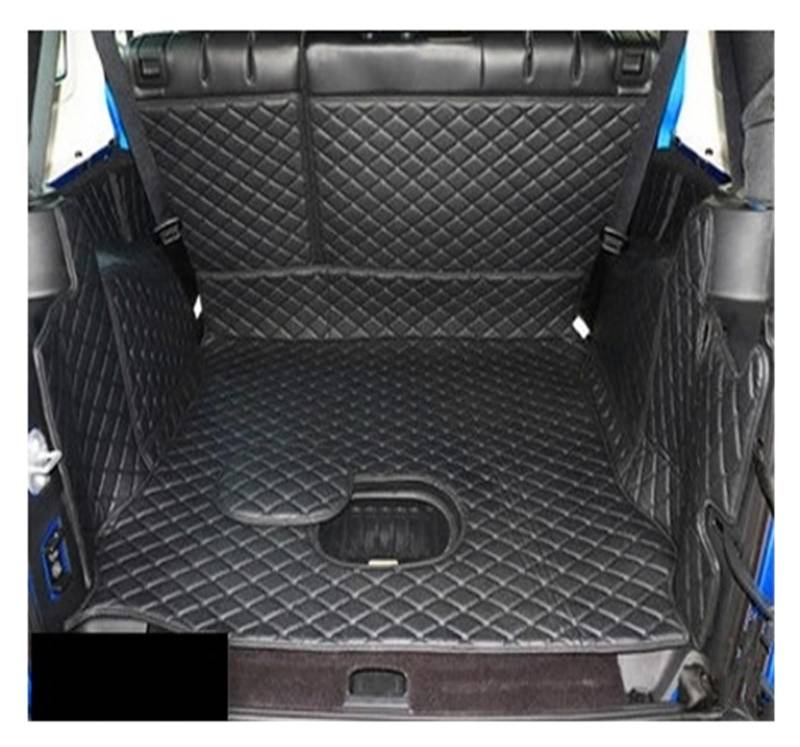 Kofferraumwanne Kofferraummatten Cargo-Matten Kofferraumteppiche Für Jeep Für Wrangler Für JK 2007 2008 2009 2010 2011 2012 2013 2014 2015 2016 2017 2018 Kofferraummatten(Black) von LinQianBhD