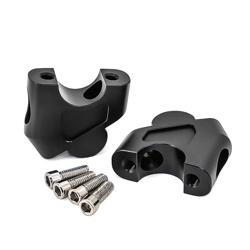 Lenkererhöhung Für CB400X CB400F 2021 CB500X CB500F 2019 2020 2021 Motorrad 28MM Griff Bar Riser Clamp Verlängern Lenker Adapter Halterung Motorrad Lenker Riser(Black) von LinQianBhD