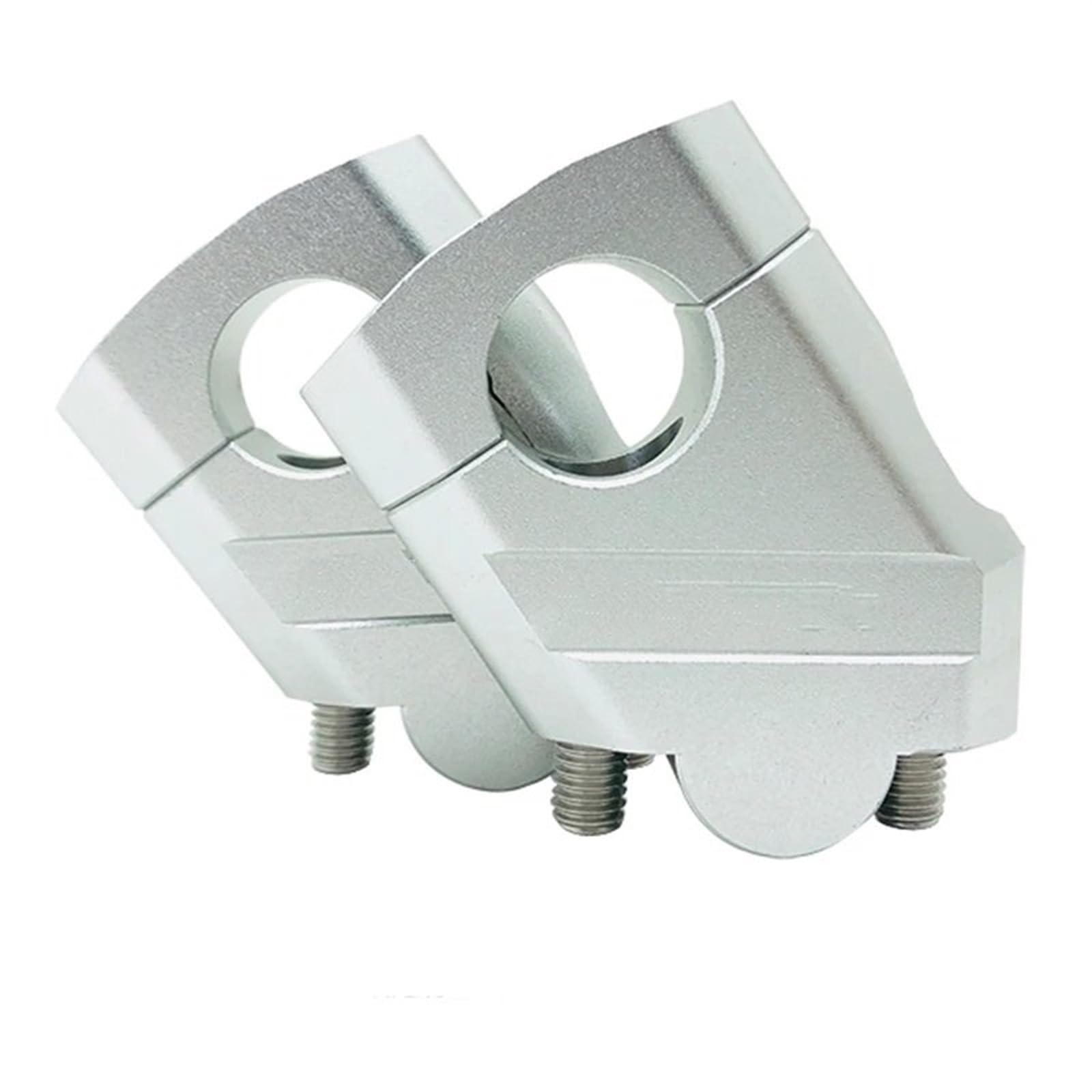 Lenkererhöhung Motorrad 22mm 28mm Lenker Erhöhung Riser Bar Clamp Halterung Für Kawasaki Für Suzuki Für Ducati 2023 Motorrad Lenker Riser(28mm Silver) von LinQianBhD