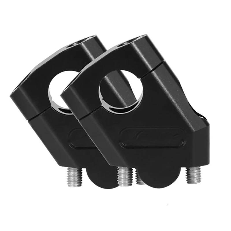 Lenkererhöhung Motorrad 22mm 28mm Lenker Erhöhung Riser Bar Clamp Halterung Für NTV650 NTV 650 Deauville 700 Varadero 125 Motorrad Lenker Riser(28mm Black) von LinQianBhD