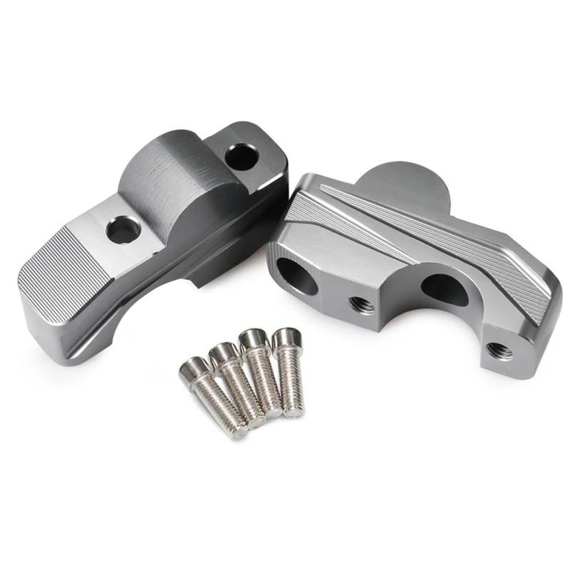 Lenkererhöhung Motorrad Lenker Riser Verlängern Adapter Halterung Für CRF1100L CRF1000L CB1000R CB650R Motorrad Lenker Riser(Titanium) von LinQianBhD