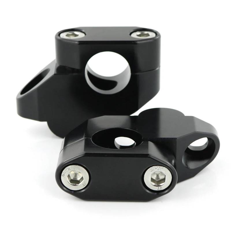 Lenkererhöhung Motorrad-Zubehör CNC-Aluminium-Lenkererhöhung 22 Mm 7/8 Zoll Nach Hinten Verschobene Lenkererhöhung Versetzt Für ST1100 1991–2002 Motorrad Lenker Riser(Black) von LinQianBhD