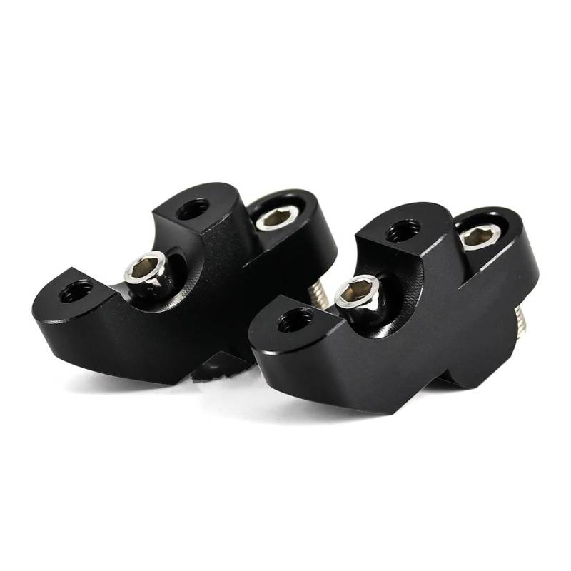 Lenkererhöhung Motorrad Zubehör Lenker Riser Clamp Montage Halterung Riser CNC Billet Aluminium Für Tenere XT660Z Motorrad Lenker Riser(Black) von LinQianBhD