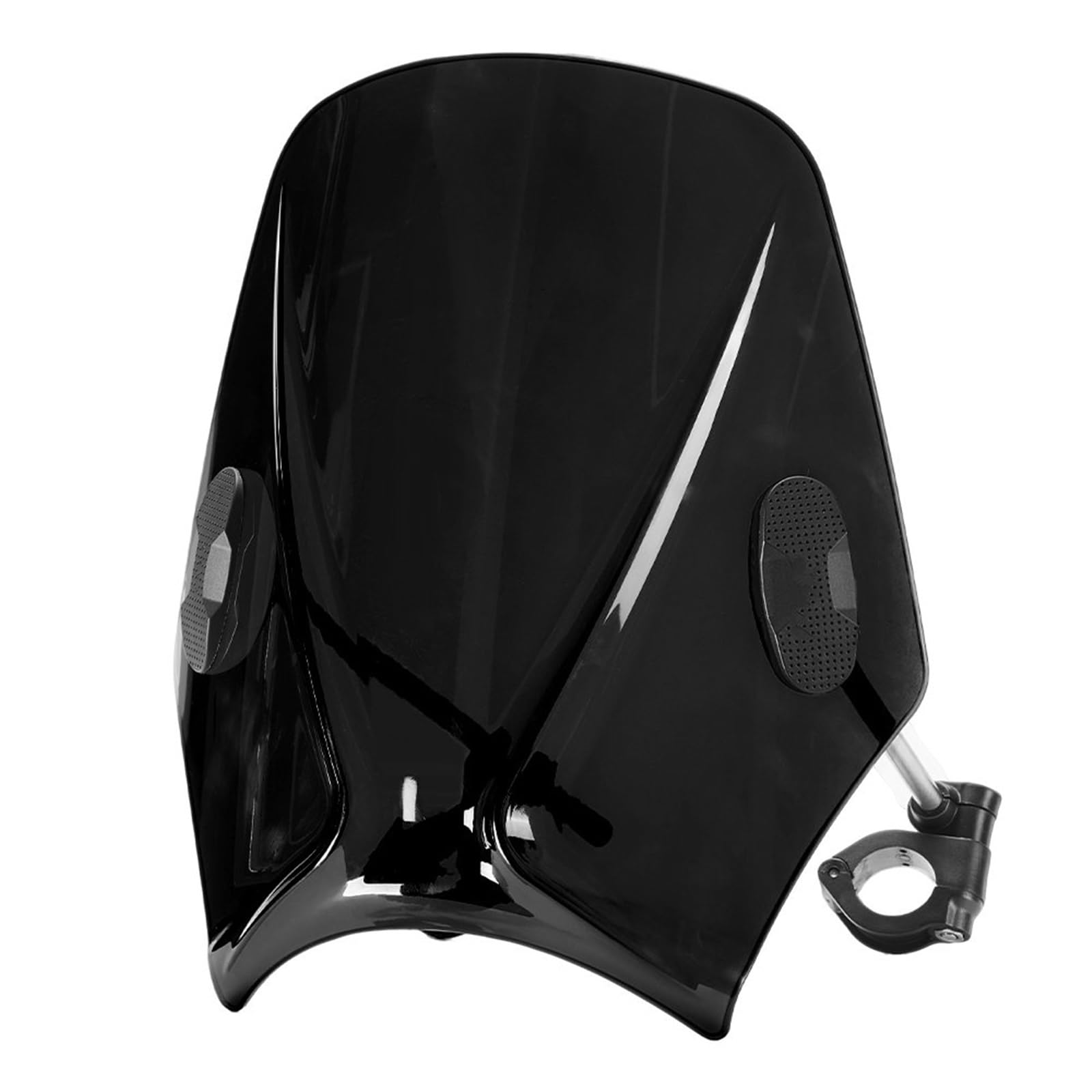 Motorrad Spoiler Für R1200R 2006-2014 Für R1200GS Für R1250GS Für ADV Motorrad Windschutz Windschutz Deflektor Zubehör Front Wind Schild Bildschirme Windabweiser(Transparent Black) von LinQianBhD