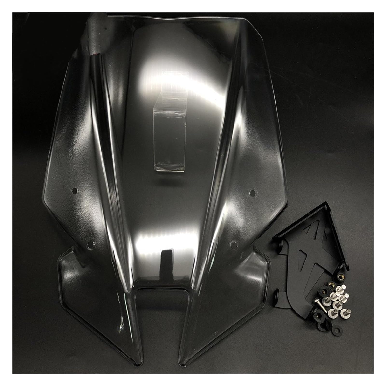 windschild Motorrad Sport Touring Windschutzscheibe Windschutz Windabweiser Für MT09 Für FZ09 2017 2018 2019 2020 Windschild Spoiler(Transparent) von LinQianBhD