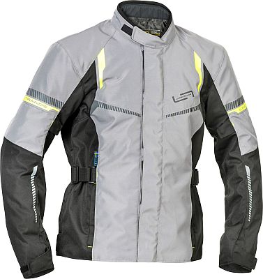 Lindstrands Backafall, Textiljacke wasserdicht - Hellgrau/Schwarz - 52 von Lindstrands