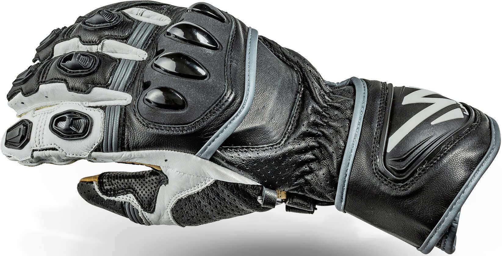 Lindstrands Bergby Motorrad Handschuhe, schwarz/weiß, 11 von Lindstrands