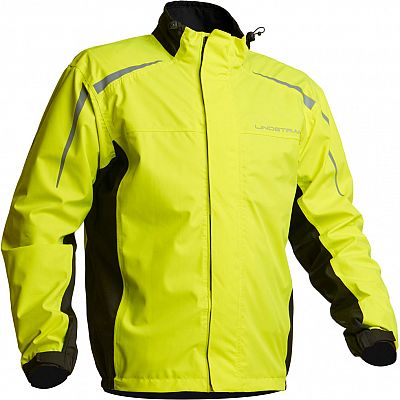 Lindstrands DW+, Regenjacke Unisex - Schwarz/Neon-Gelb - XS von Lindstrands