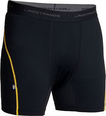 Lindstrands Dry, Funktionsshorts Unisex - Schwarz/Gelb - 3XL von Lindstrands