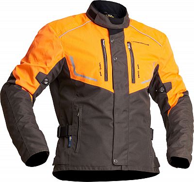 Lindstrands Halden, Textiljacke wasserdicht - Dunkelgrün/Orange/Schwarz - 52 von Lindstrands