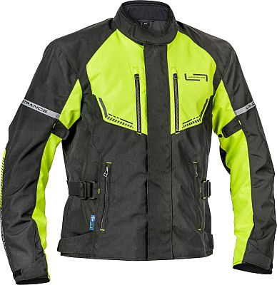 Lindstrands Lomsen, Textiljacke wasserdicht - Schwarz/Neon-Gelb - 56 von Lindstrands