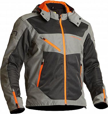 Lindstrands Rexbo, Textiljacke wasserdicht - Grau/Dunkelgrau/Orange - 54 von Lindstrands