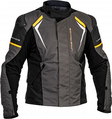 Lindstrands Sandvik, Textiljacke wasserdicht - Dunkelgrau/Schwarz/Orange - 46 von Lindstrands