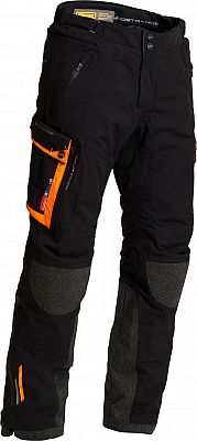 Lindstrands Sunne, Textilhose wasserdicht - Schwarz/Orange - 48 von Lindstrands