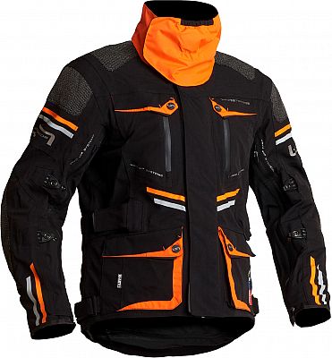 Lindstrands Sunne, Textiljacke wasserdicht - Schwarz/Orange - 58 von Lindstrands