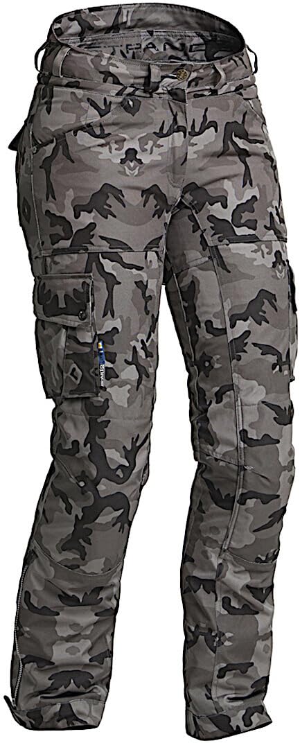 Lindstrands Zion Camo wasserdichte Damen Motorrad Textilhose, camouflage, 44 von Lindstrands