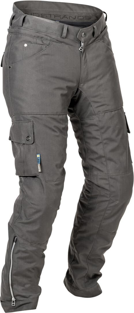 Lindstrands Zion wasserdichte Motorrad Textilhose, grau, 50 von Lindstrands