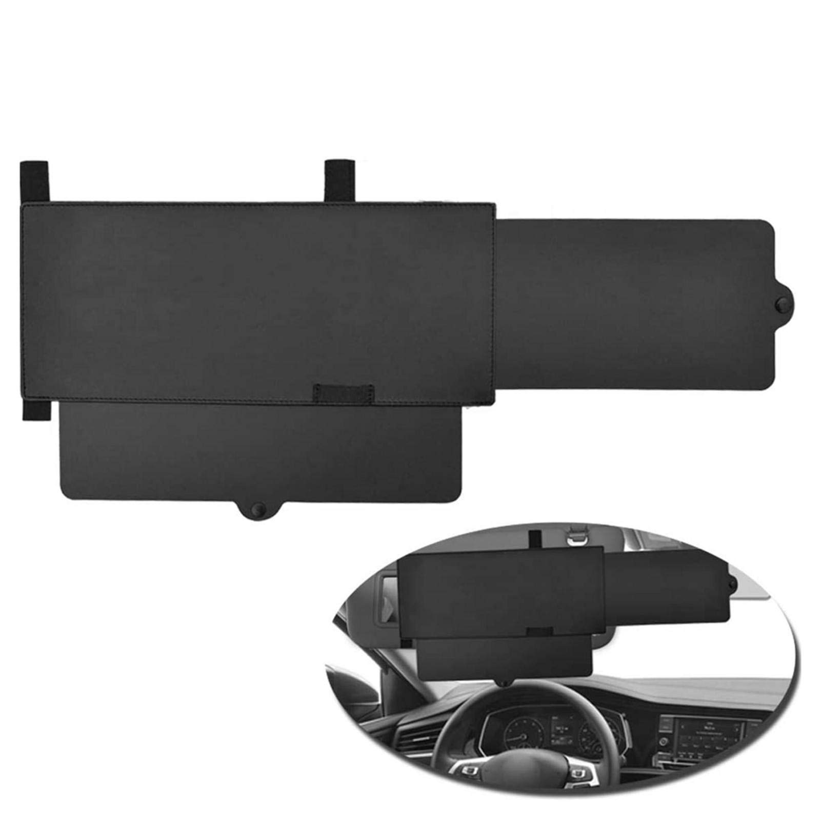 Auto Visier Anti Blend Sonnenblenden Verlängerung Autofenster-Sonnenschutz Und UV Strahlen Blocker Für Vordersitz Fahrer Und Beifahrer 31 X 13 cm von Linsition