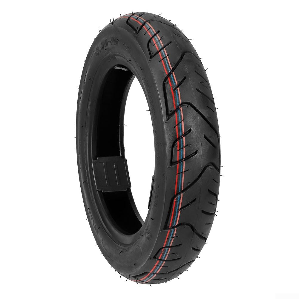 Schlauchloser Reifen, 35,6 cm, 35,6 x 8,1 cm, schlauchloser Reifen, 3.00-10 Vakuum-Reifen, Ersatz-Gummireifen für E-Bike Moto(Reifen) von Lioaeust